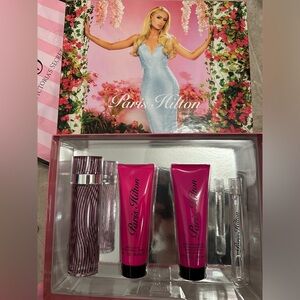 NEW Paris Hilton Fragrance and Lotion Set 4 Piece New in Box NIB